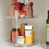 2 tier clear acrylic lazy Susan close up Danielle Walker