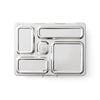 PlanetBox ROVER Eco-Friendly Stainless Steel Bento Lunch Box with 5 Compartments for Adults and Kids - Rainbow Carry Bag with Rainbow Magnets