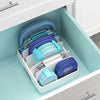 YouCopia StoraLid Food Container Lid Organizer, Large with Tall, White