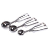 Vktech Stainless Steel Ice Cream Scoop Spoon, 3 pcs (Large, Medium, Small)
