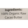 Raw Organic Cacao Butter, 16oz, The Raw Food World