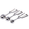 Vktech Stainless Steel Ice Cream Scoop Spoon, 3 pcs (Large, Medium, Small)