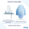 Pura Kiki 5 oz / 150ml Stainless Steel Anti-Colic Infant Bottle