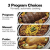 Hamilton Beach Portable 6-Quart Set & Forget Digital Programmable Slow Cooker With Temperature Probe, Lid Lock, Stainless Steel (33969A)