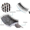 Boar bristle hair brush set - curved and vented detangling hair brush - design features Danielle Walker