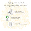 Burt's Bees baby burp cloth 5 pack 100% organic heather grey solids - features diagram Danielle Walker