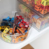 Divided lazy susan product shot filled with toy cars Danielle Walker
