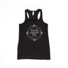 Food saved me flowy black tank front Danielle Walker