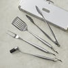 Williams Sonoma Black-Handled 4-Piece BBQ Tool Set with Storage Case