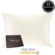  100% silk pillowcase for hair / 25 mom mulberry silk charmeuse / gift wrapped king size case in natural undyed white Danielle Walker