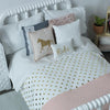 18 inch horse cowgirl blush pink and gold doll bedding Danielle Walker