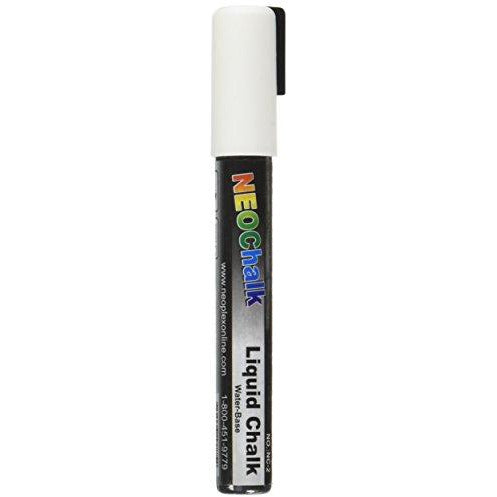 NeoChalk Liquid Chalk Marker Chisel Tip - White
