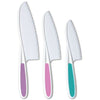 Tovla & Co. Knives for Kids 3-Piece Nylon Kitchen Baking Knife Set: Children's Cooking Knives in 3 Sizes & Colors/Firm Grip, Serrated Edges, BPA-Free Kids' Knives (colors vary for each size knife)