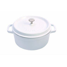  Staub Cast Iron Round Cocotte, 4-Quart, White