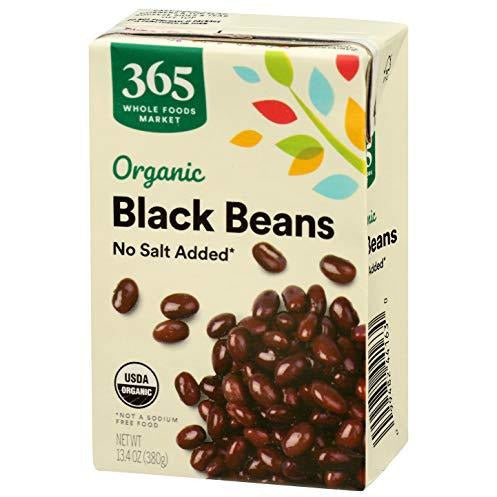 365 everyday value organic black beans no salt added 13.4 oz. container Danielle Walker