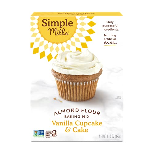 Simple Mills Almond Flour Baking Mix, Vanilla Cupcake & Cake Mix