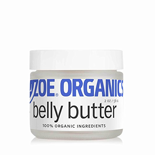 Zoe Organics - Organic Belly Butter, Rich Conditioning Treatment for Stretching Skin During Pregnancy, For Stretch Marks and Supports Skin Elasticity (2 Ounces)