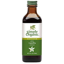  Simply Organic Pure Vanilla Extract, Certified Organic, 4-Ounce Glass Bottle