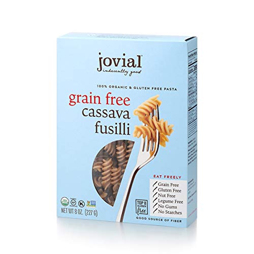 Jovial Grain-Free Cassava Fusilli | Cassava Pasta | Paleo Pasta | Grain-Free