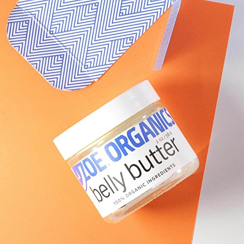 Zoe Organics - Organic Belly Butter, Rich Conditioning Treatment for Stretching Skin During Pregnancy, For Stretch Marks and Supports Skin Elasticity (2 Ounces)