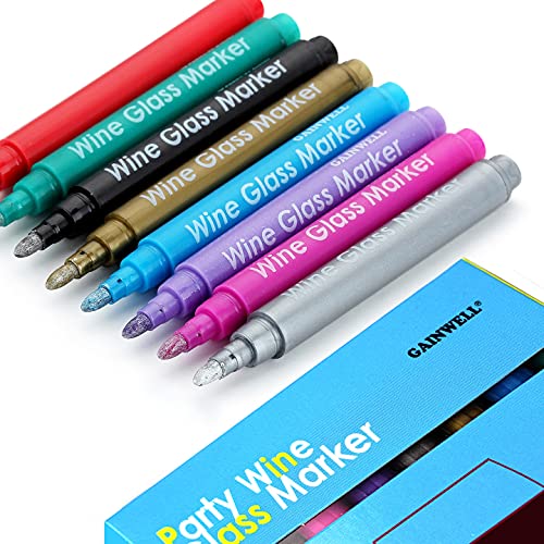 GAINWELL Markers – Pack of 8 Food-Safe Non-Toxic Marker Pens