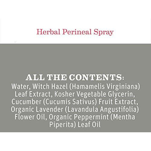 Herbal Perineal Spray by Earth Mama | Safe for Pregnancy and Postpartum, Natural Cooling Spray for After Birth, Benzocaine and Butane-Free 4-Fluid Ounce