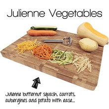  Precision Kitchenware - Ultra Sharp Stainless Steel Dual Julienne & Vegetable Peeler with Cleaning Brush & Blade Guard