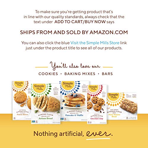 Simple Mills Almond Flour Crackers, Fine Ground Sea Salt, Gluten Free, Flax Seed, Sunflower Seeds, Corn Free, Good for Snacks, Made with whole foods, 3 Count (Packaging May Vary)