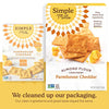 Simple Mills Almond Flour Crackers, Farmhouse Cheddar, Gluten Free, Flax Seed, Sunflower Seeds, Corn Free, Good for Snacks, Made with whole foods, 3 Count (Packaging May Vary)
