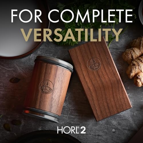 HORL 2 Walnut Rolling Knife Sharpener Engineered in Germany for Straight Edge with Industry Diamonds for Steel of any hardness and Magnetic Angle Technology with 15 & 20 Degrees