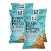 FitJoy Gluten Free Pretzels, Himalayan Pink Salt Sticks, Grain Free, 5 Ounce Bags, 4 Pack