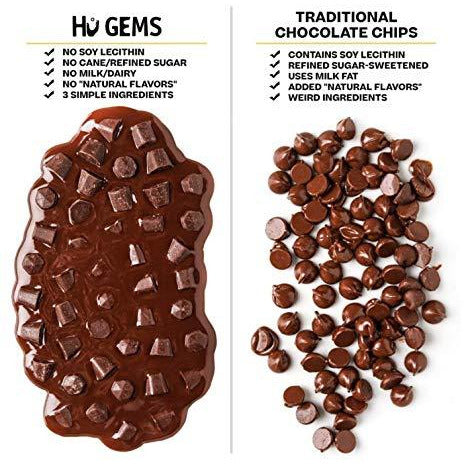 Hu Gems Chocolate Vegan Snacks | Paleo, Gluten Free Dark Chocolate Chips