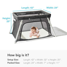  Lotus Travel Crib - Backpack Portable, Lightweight, Easy to Pack Play-Yard with Comfortable Mattress - Certified Baby Safe