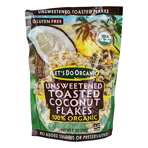 LETS DO Organic Toasted Coconut Flakes, 7 OZ