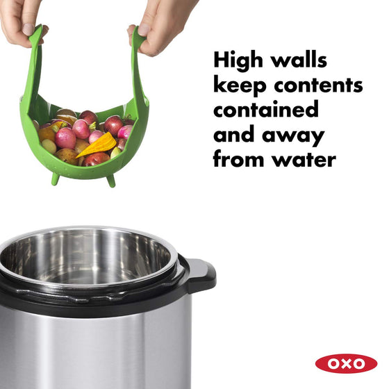 OXO Good Grips Silicone Steamer, Green