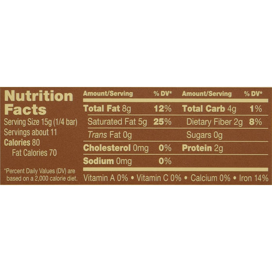 Guittard, 100% Unsweetened Chocolate Baking Bar, 6oz Package (Pack of 4)