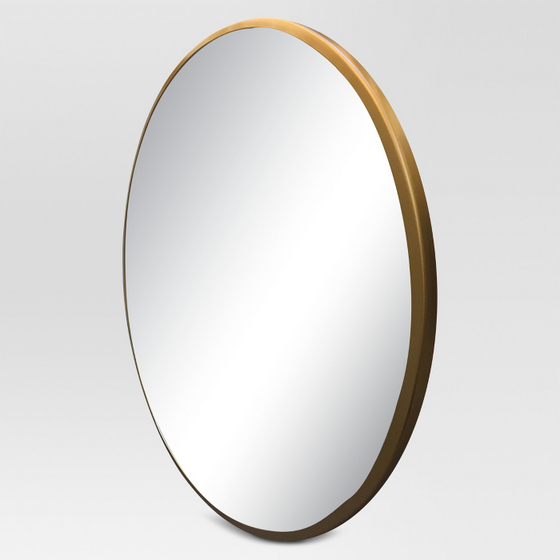 Round Decorative Wall Mirror Brass - Project 62™ : Target