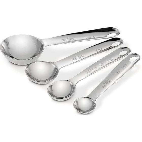 All-Clad stainless steel 4 piece silver measuring spoon set Danielle Walker