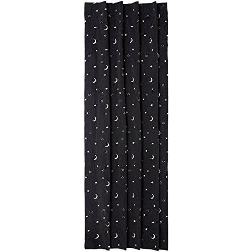 Amazon basics portable baby travel window blackout blind shades with suction cups in black covered in moons and stars Danielle Walker 