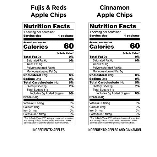 Bare natural apple chips 24 snack size variety pack gluten free nutrition facts Danielle Walker