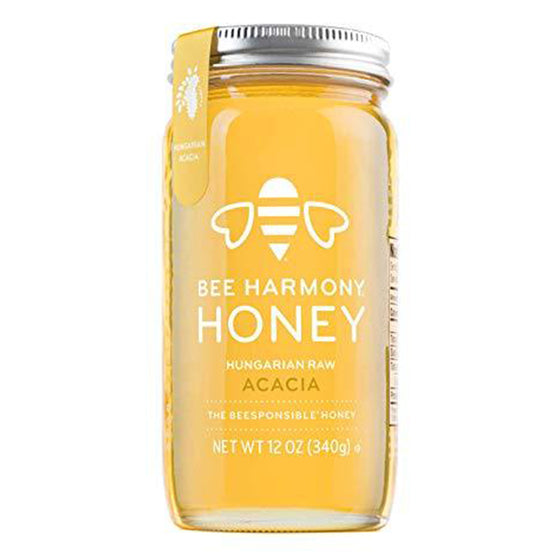 Bee Harmony Hungarian raw acacia honey 12 ounce Danielle Walker