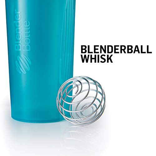 BlenderBottle classic loop top shaker bottle, 28 ounce, clear/black - blender ball whisk Danielle Walker