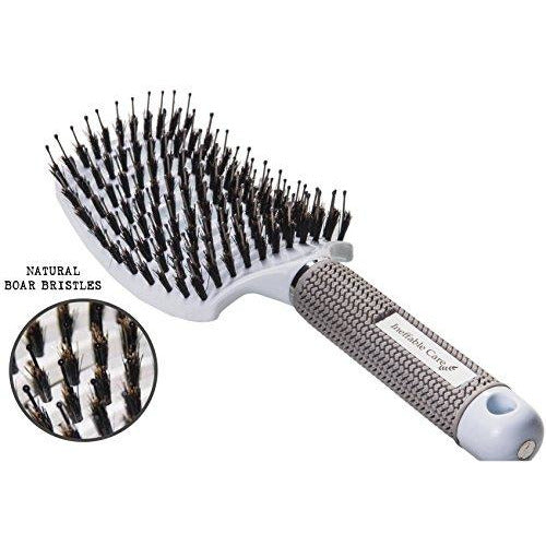Boar bristle hair brush set - curved and vented detangling hair brush - natural boar bristles Danielle Walker 