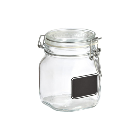 Bormioli hermetic glass jars with chalkboard labels small Danielle Walker
