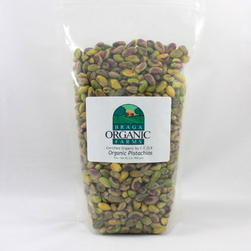 Braga organic farms 2 lb bag organic raw pistachios kernels Danielle Walker