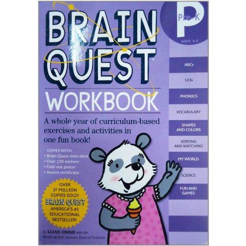 Brain Quest pre-k workbook cover Danielle Walker