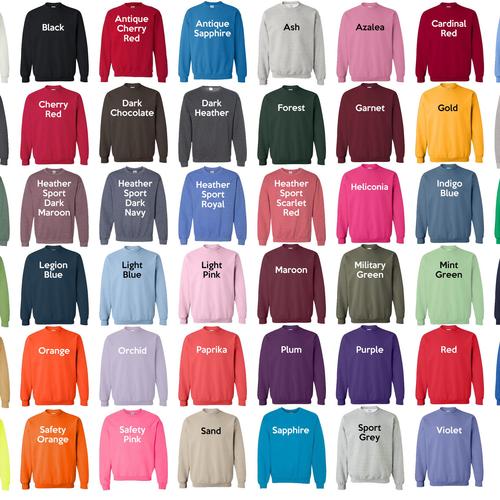 Christmas vibes retro sweatshirt color options Danielle Walker
