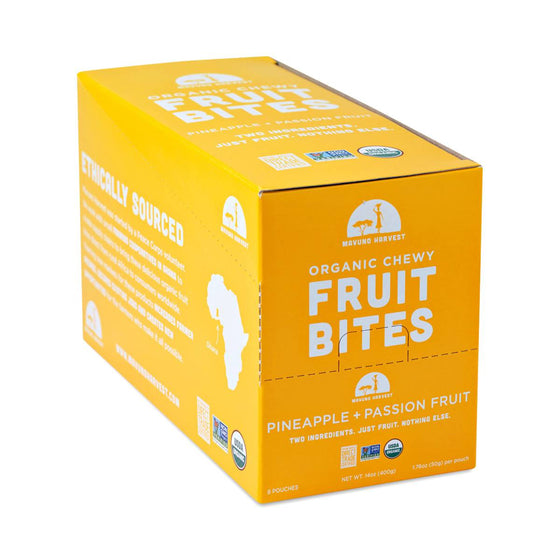 Organic Chewy Fruit Bites, Pineapple & Passionfruit